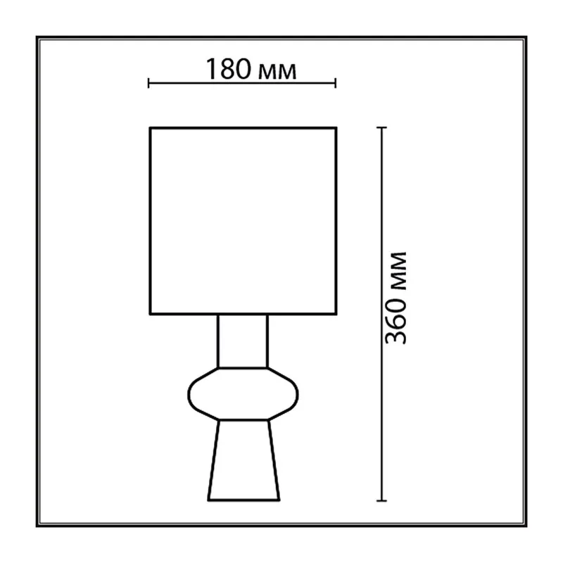8129/1T MODERNI LN26 480 серый, керамика/текстиль Настольная лампа E27 1*60W 220V SEGI 5