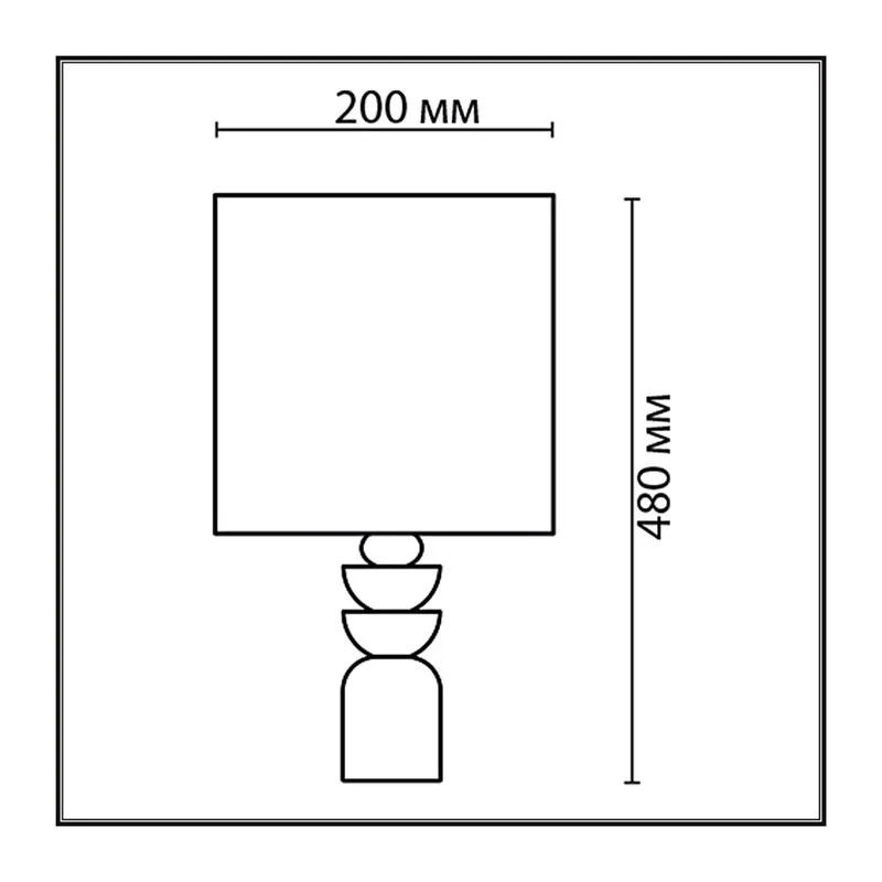 8130/1T MODERNI LN26 479 желтый, керамика/текстиль Настольная лампа E27 1*60W 220V SEGI 6