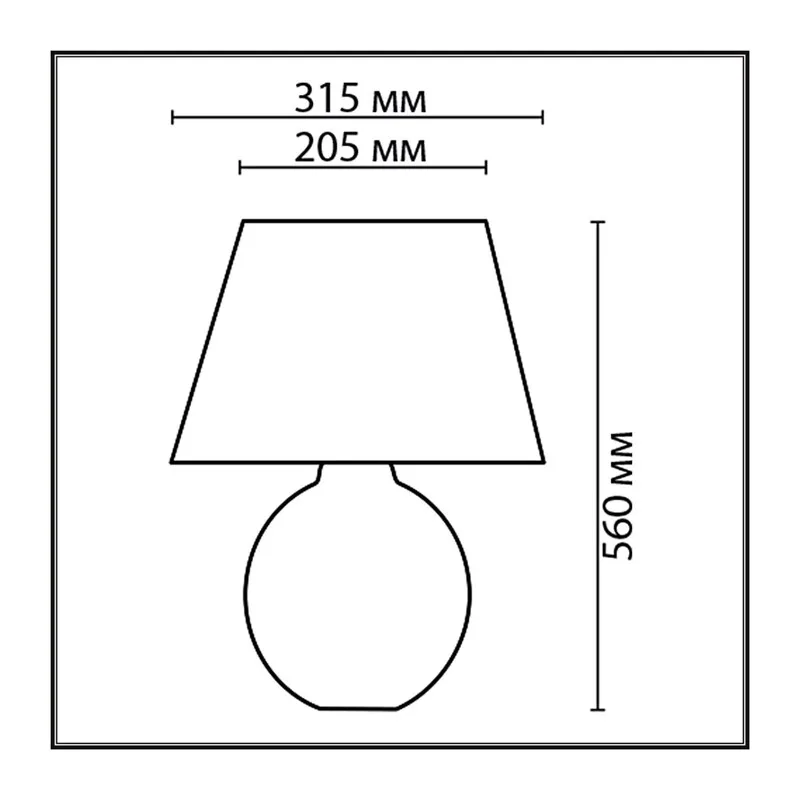 8134/1T MODERNI LN26 485 бежевый, керамика/текстиль Настольная лампа E27 1*60W 220V RAMORA 5