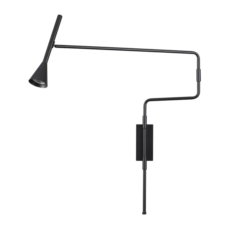 7031/1W HIGHTECH ODL25 271 Настенный светильник с выкл. черный/металл IP20 GU10 LED 10W 220V IZZY