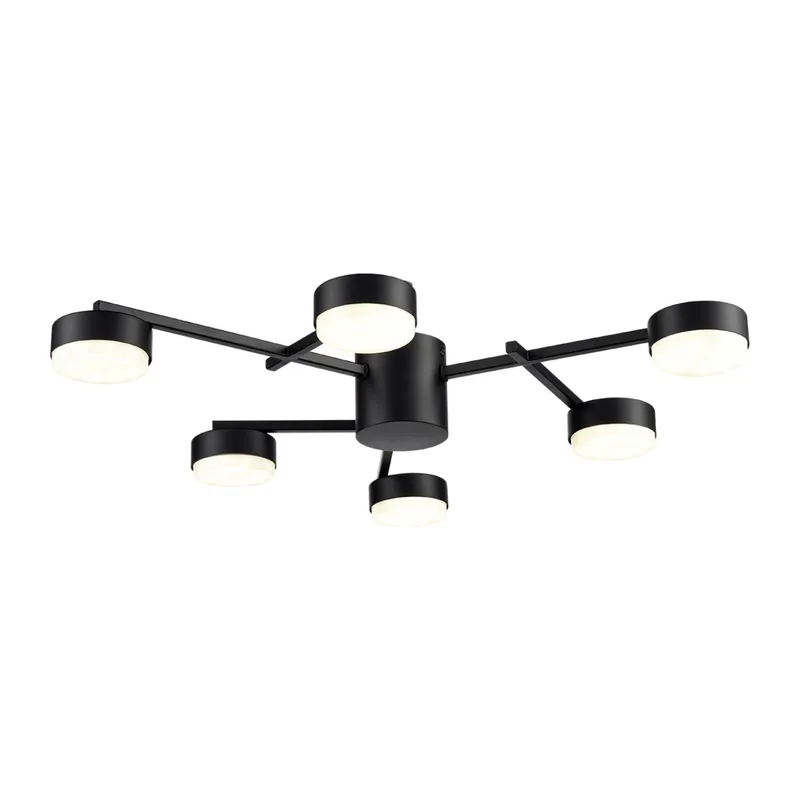 8186/6C COMFI LN26 247 черный, металл Люстра потолочная LED GX53 6*7W 220V DABRA 4