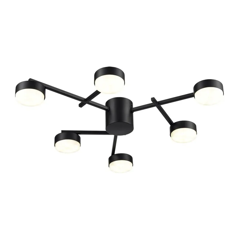 8186/6C COMFI LN26 247 черный, металл Люстра потолочная LED GX53 6*7W 220V DABRA 2