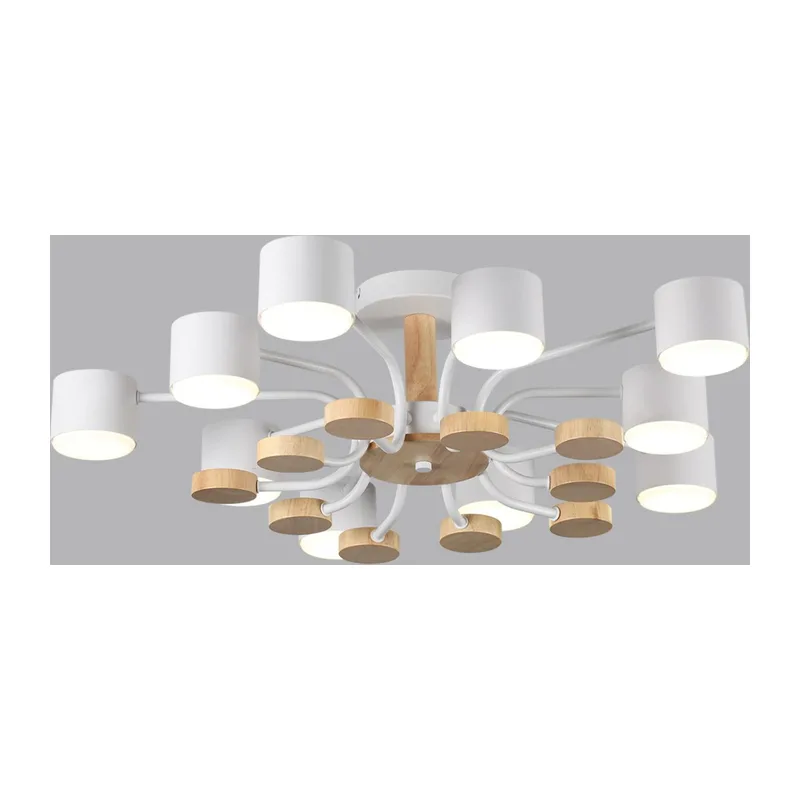 8196/10C COMFI LN26 336 белый, металл/дерево/пластик Потолочный светильник LED GX53 10*9W 220V RONDO 4