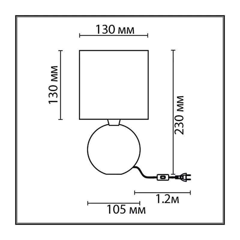 8228/1T MODERNI LN25 000 белый, керамика/текстиль Настольная лампа E14 1*40W 220V MAKOVIA 4