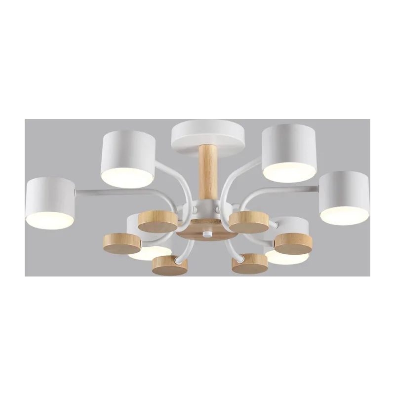 8231/6C COMFI LN26 336 белый, металл/дерево/пластик Светильник потолочный LED GX53 6*9W 220V RONDO 4