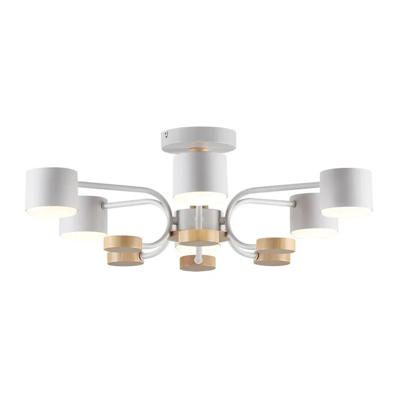 8231/6C COMFI LN26 336 белый, металл/дерево/пластик Светильник потолочный LED GX53 6*9W 220V RONDO 2