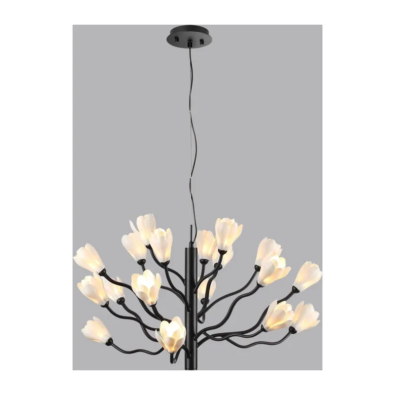 5090/18 MODERN ODL25 553 черный матовый/белый/фарфор Люстра G4 LED 18*5W GARDI 2