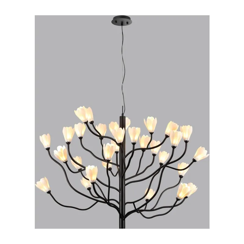 5090/30 MODERN ODL25 553 черный матовый/белый/фарфор Люстра G4 LED 30*5W GARDI 2