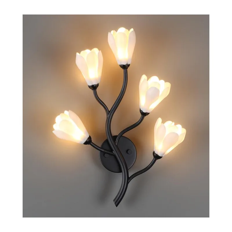 5090/5W MODERN ODL25 553 черный матовый/белый/фарфор Бра G4 LED 5*5W GARDI 3