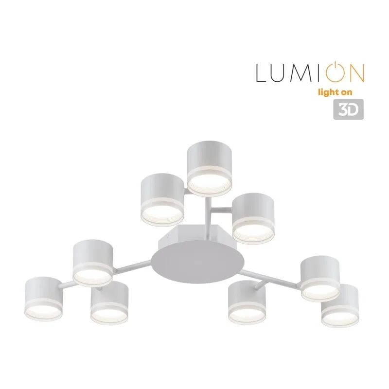 8235/9C COMFI LN26 242 белый металл Люстра потолочная LED GX53 9*12W 220V GARETA 5
