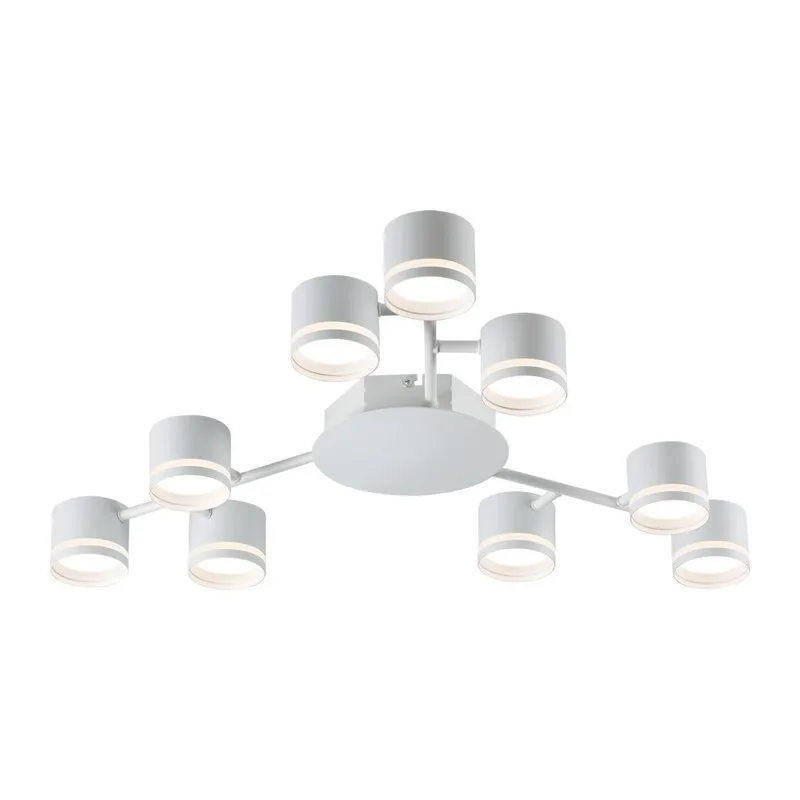8235/9C COMFI LN26 242 белый металл Люстра потолочная LED GX53 9*12W 220V GARETA 2
