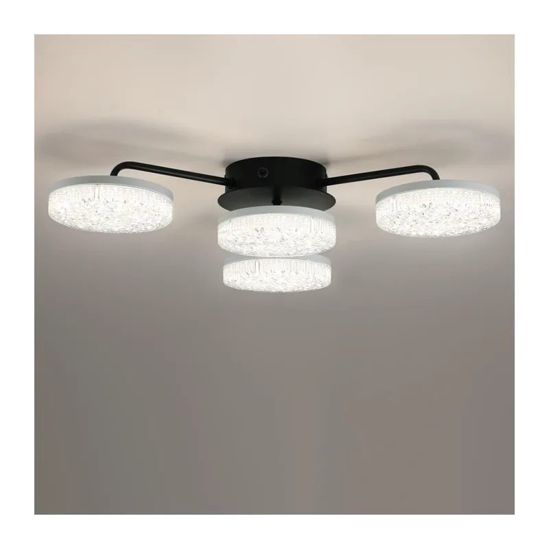 8236/4CL LEDIO LN25 000 черный, металл/акрил Люстра потолочная с ПДУ LED 55W 3000-6000К 220V DIDANA 5