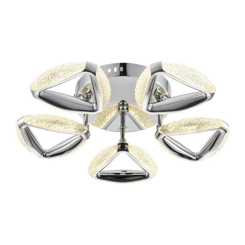 8239/5CL LEDIO LN25 000 хром, металл/пластик Люстра потолочная с ПДУ LED 65W 3000-6000K 220V RUANA 3