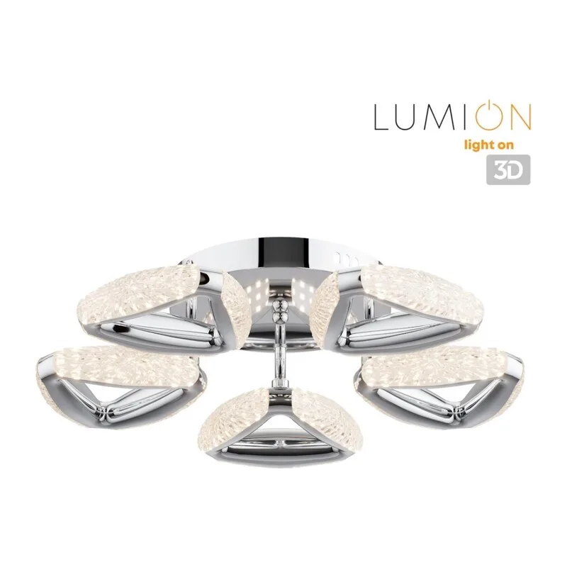 8239/5CL LEDIO LN25 000 хром, металл/пластик Люстра потолочная с ПДУ LED 65W 3000-6000K 220V RUANA 6