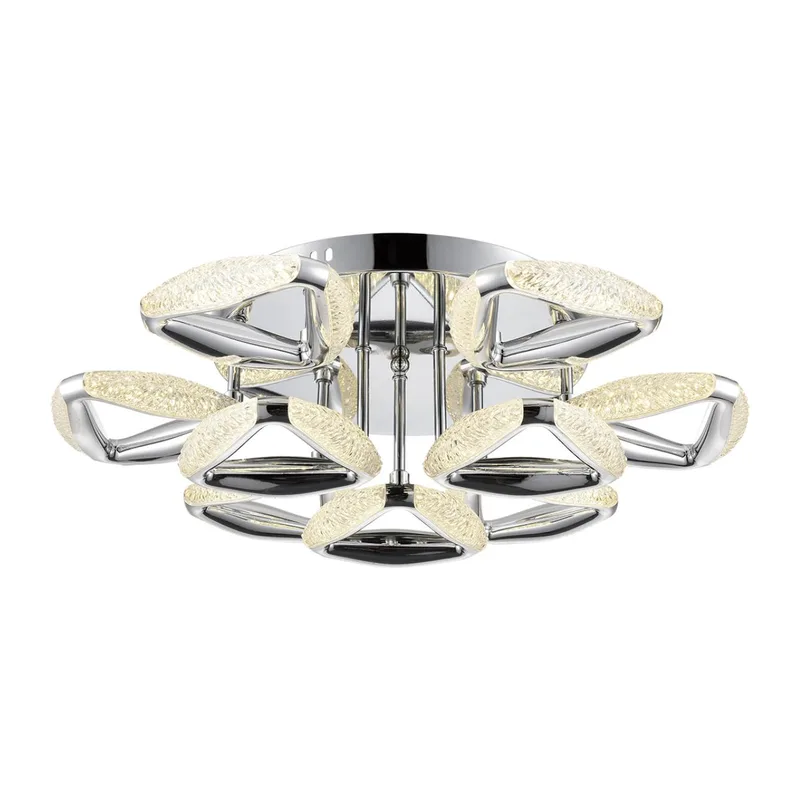 8239/9CL LEDIO LN25 000 хром, металл/пластик Люстра потолочная с ПДУ LED 120W 3000-6000K 220V RUANA 5