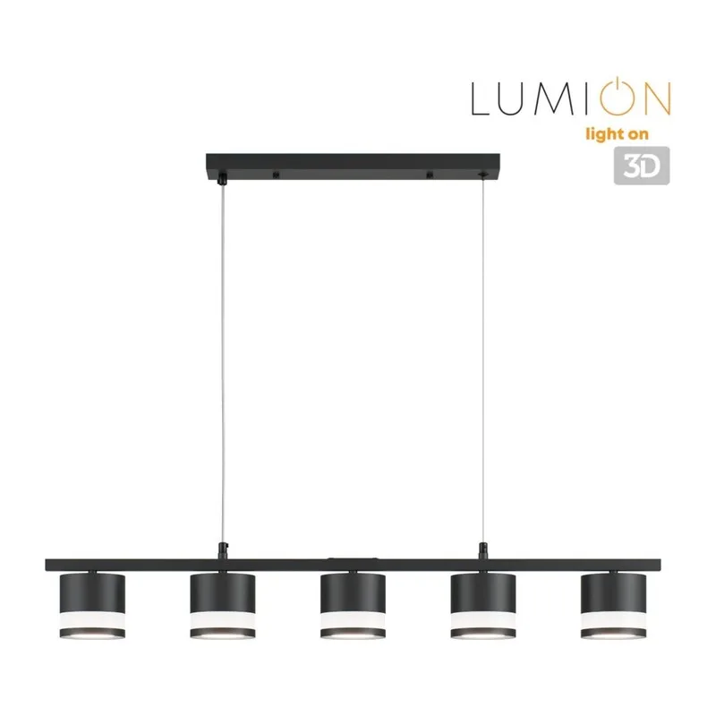 8240/5 COMFI LN26 240 черный, металл/акрил Светильник подвесной LED GX53 5*7W 220V LANIKA 5