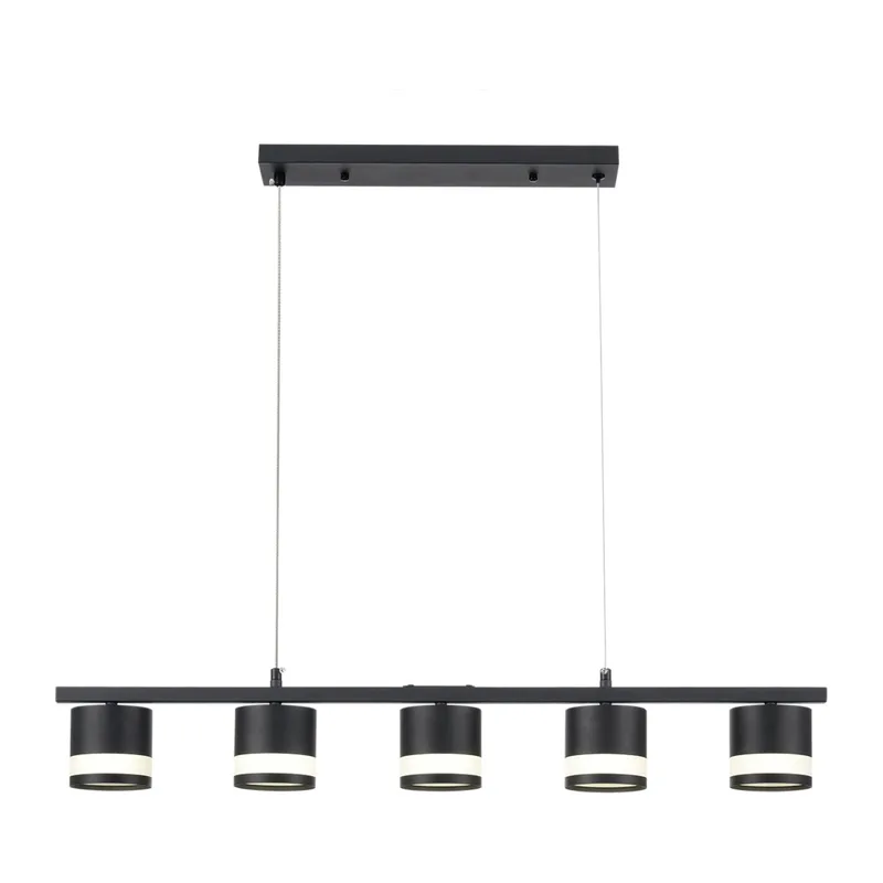 8240/5 COMFI LN26 240 черный, металл/акрил Светильник подвесной LED GX53 5*7W 220V LANIKA 4