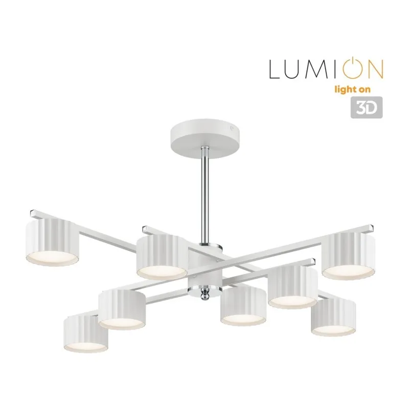 8241/8C COMFI LN26 244 белый/хром, металл Люстра потолочная LED GX53 8*7W 220V KARINA 6