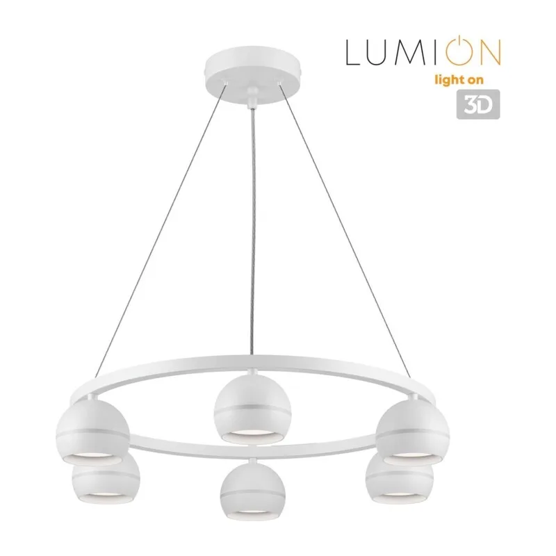8254/6 COMFI LN26 246 белый, металл Светильник подвесной LED GX53 6*7W 220V LUAZANA 5