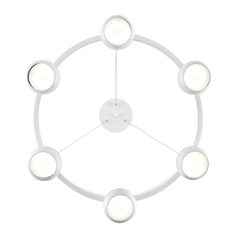 8254/6 COMFI LN26 246 белый, металл Светильник подвесной LED GX53 6*7W 220V LUAZANA 3
