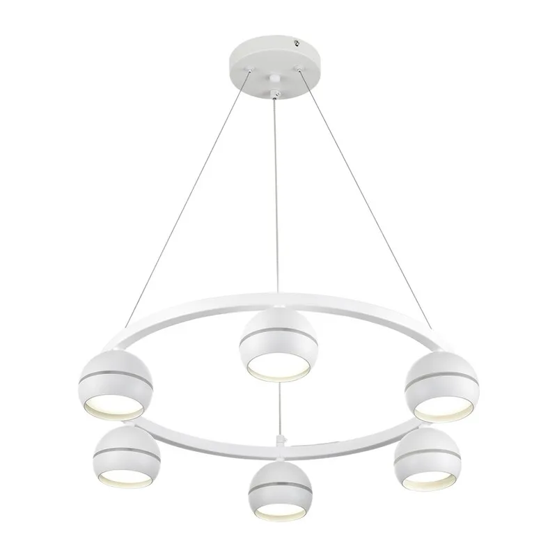 8254/6 COMFI LN26 246 белый, металл Светильник подвесной LED GX53 6*7W 220V LUAZANA 2