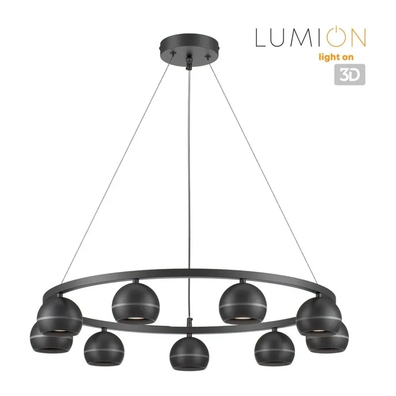 8242/9 COMFI LN26 245 черный металл Светильник подвесной LED GX53 8*7W 220V LUAZANA 5