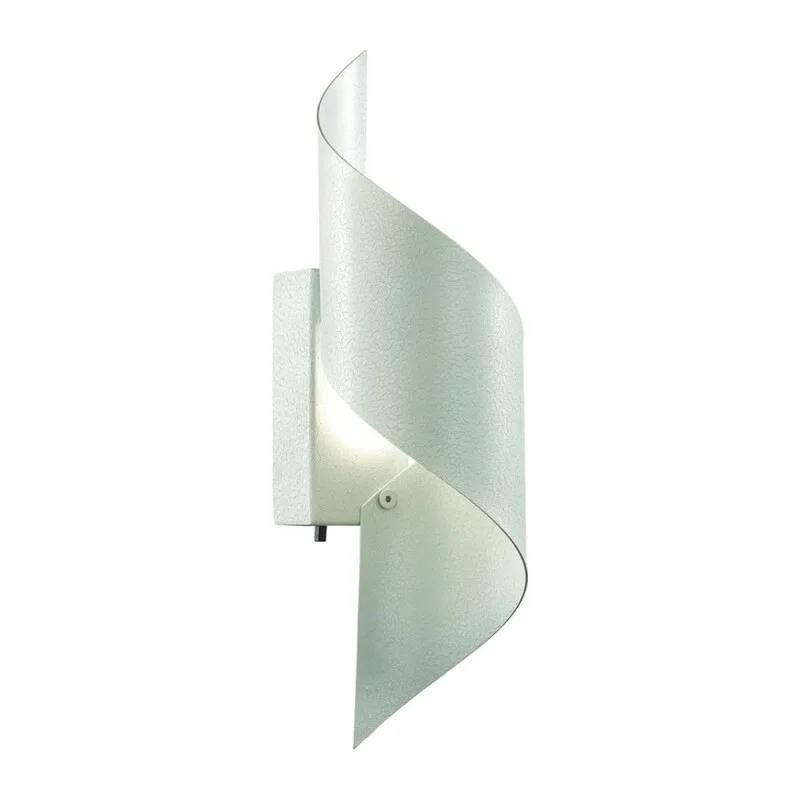 7100/6WL HIGHTECH ODL25 443 Настенный светильник white ice crack металл/акрил IP20 LED 15W 3000K/4000K 220-240V тумблер на корпусе BOCCOLO 2