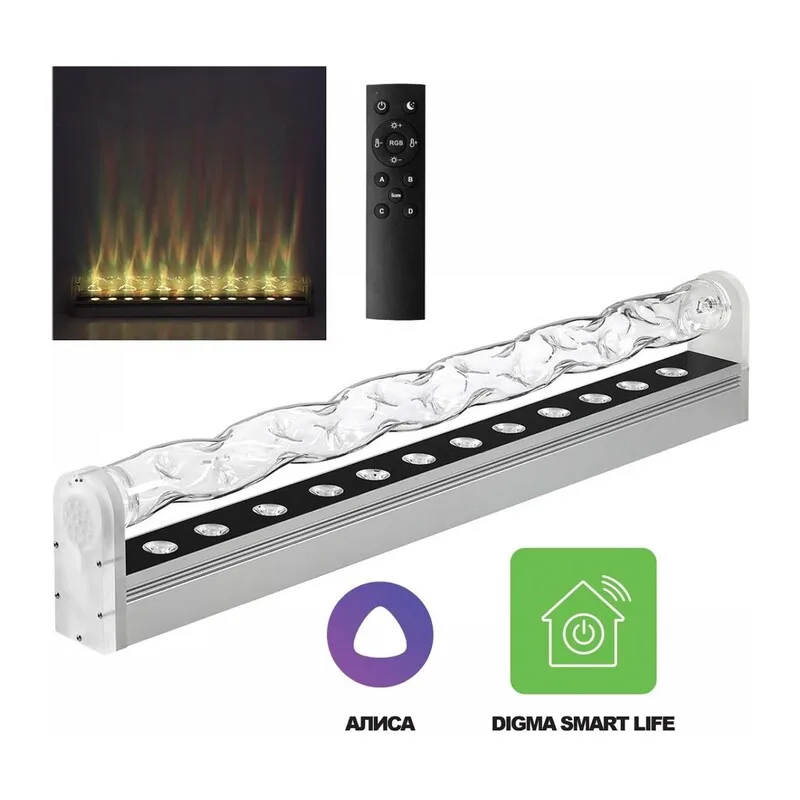 7027/16FL HIGHTECH ODL25 253 Напольный переносной св-к (вкл в розетку) IP20 LED 16W RGBCW с ПДУ/DIGMA SMART LIFE (АЛИСА) A110-240V WATERFALL