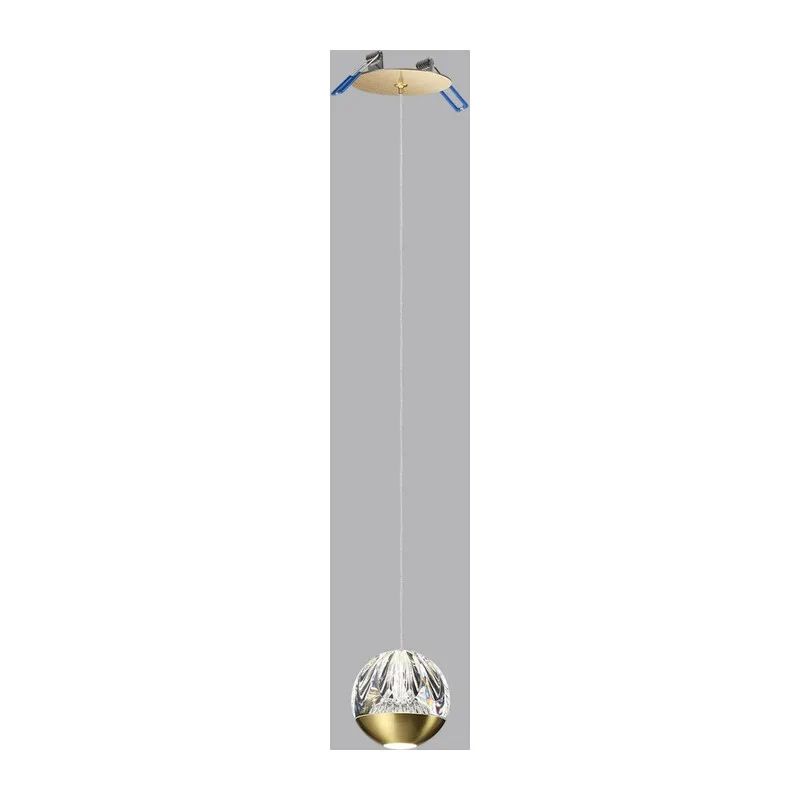 5101/5L L-VISION ODL25 559 латунь/прозрачный/акрил Подвес 2 в 1 LED 5W 4000K 300Лм SONO 4