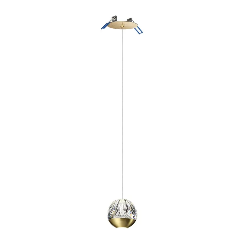 5101/5L L-VISION ODL25 559 латунь/прозрачный/акрил Подвес 2 в 1 LED 5W 4000K 300Лм SONO 2