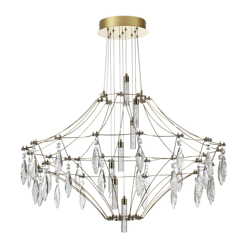 7000/51CL CLASSIC ODL_EX25 069 Потолочный светильник металл/хрусталь/нерж сталь IP20 LED 51W 4000K 220-240V FLAMENCO 4