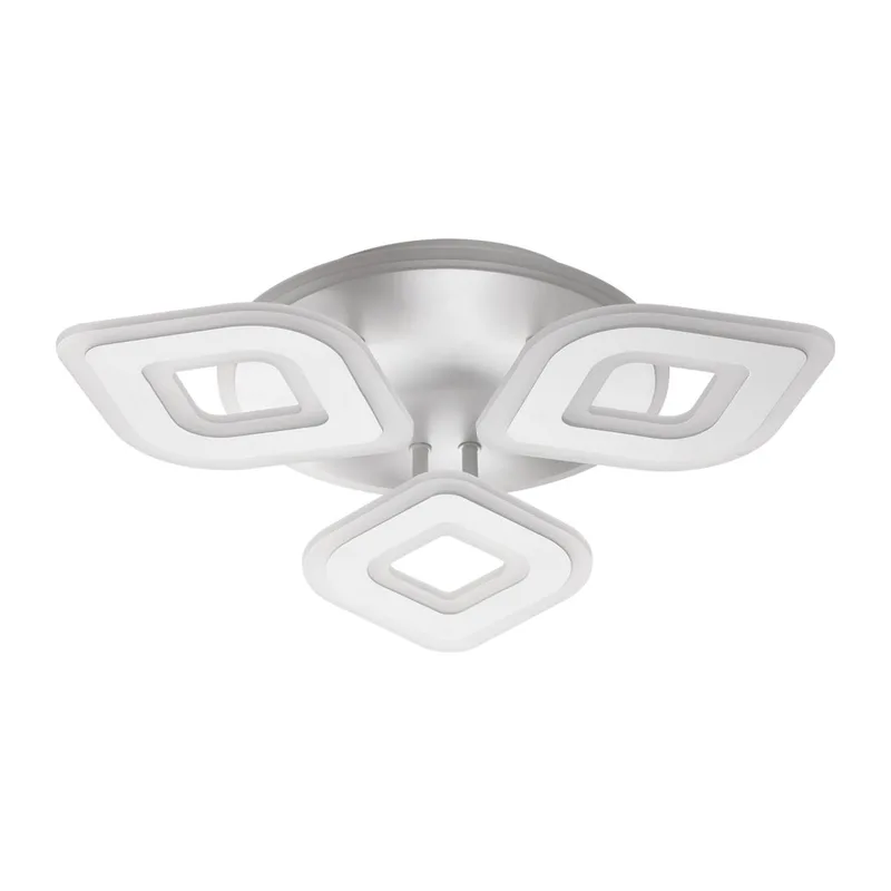 8255/62CL LEDIO LN 000 белый, металл/акрил Светильник потолочный с ПДУ LED 62W+подсветка 220V VIKKI 2