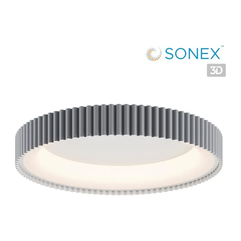 7765/56L AVRA LED SN 576 Светильник металл/белый/серый LED 56Вт 3000/4000/6000K D500 IP43 ССТ SHARMEL 6