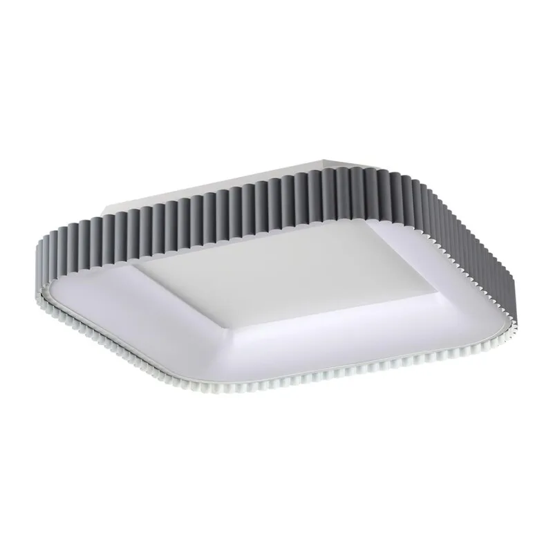 7769/56L AVRA LED SN 578 Светильник металл/белый/серый LED (56Вт+14Вт) 3000-6000K 500х500 IP43 пульт ДУ+подсветка SHARMEL 2