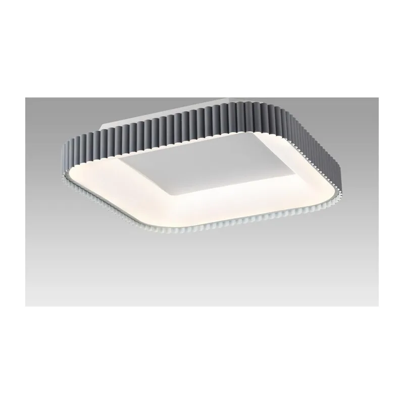 7769/56L AVRA LED SN 578 Светильник металл/белый/серый LED (56Вт+14Вт) 3000-6000K 500х500 IP43 пульт ДУ+подсветка SHARMEL 3