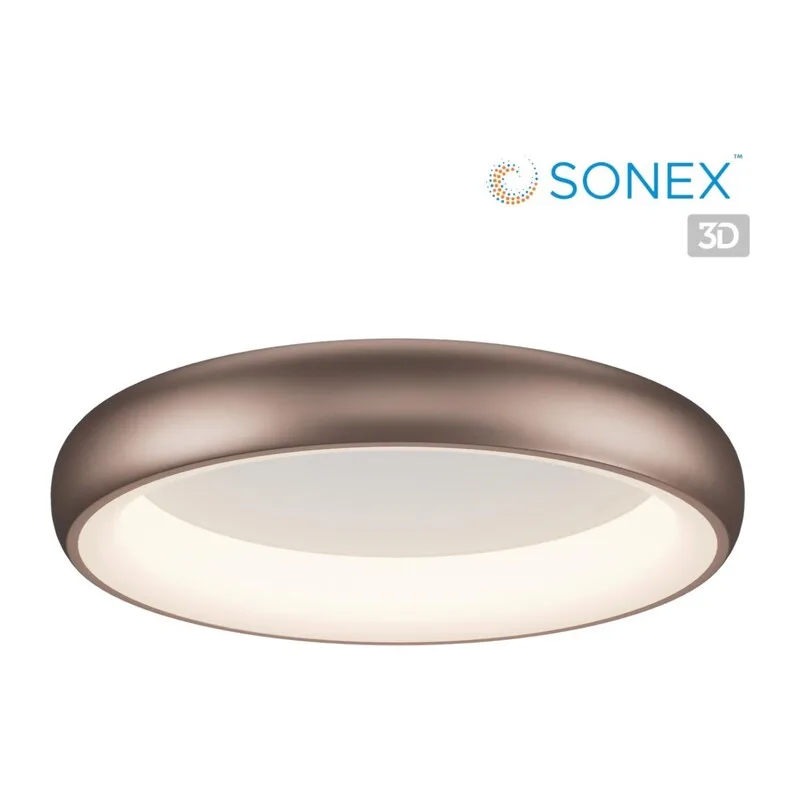 7773/56L AVRA LED SN 565 Светильник металл/белый/кофейный LED 56Вт 3000/4000/6000K D500 IP43 ССТ CHOCO 8