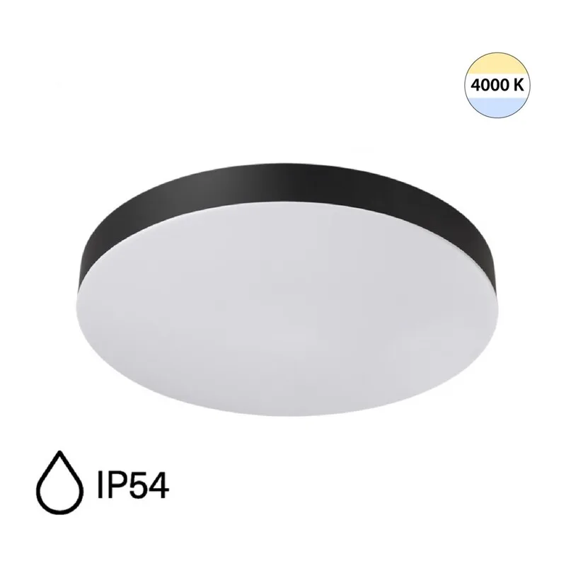 7760/36L MITRA LED SN 545 Светильник пластик/белый/черный LED 36Вт 4000K D400 IP54 GAMMA