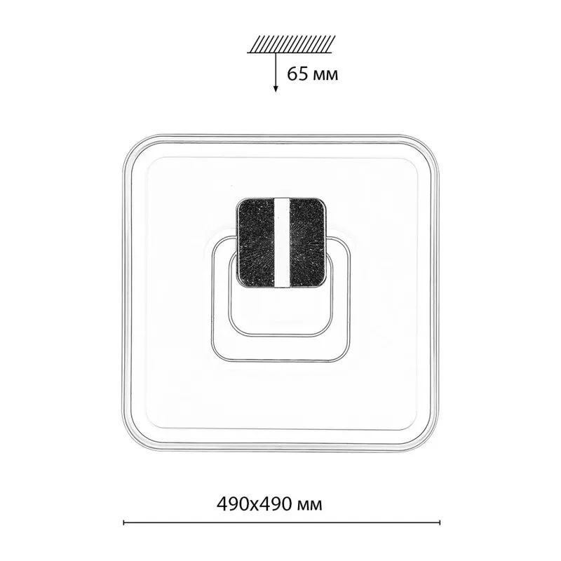 7786/85L PIKO LED SN 607 Светильник металл/белый/бронза LED 85Вт 3000-6500K 490х490 IP20 пульт ДУ GEMINI 6