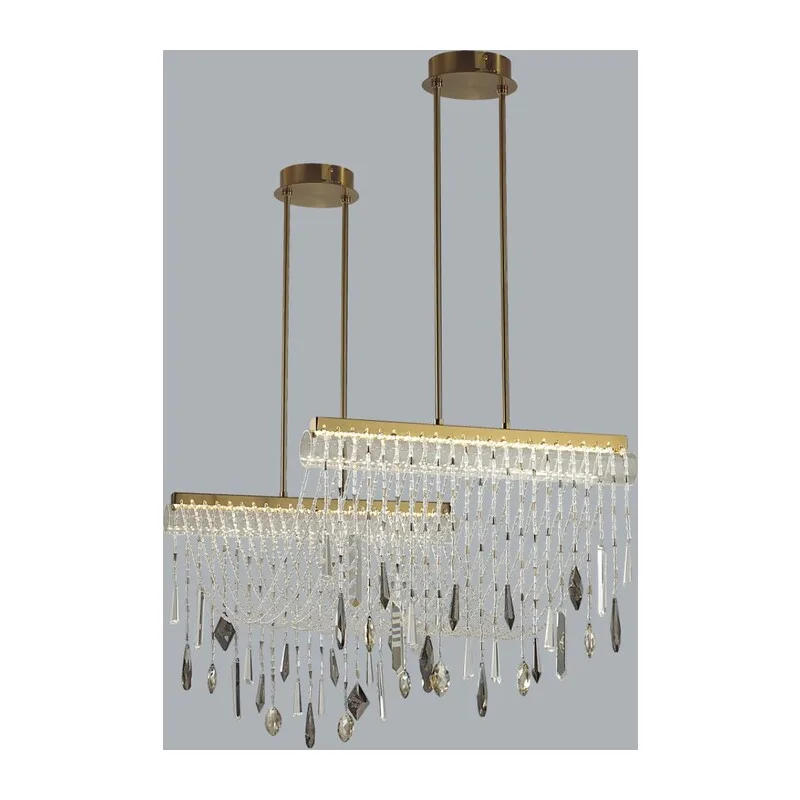 5420/48L HALL ODL_EX25 065 античная бронза/металл/стекло/хрусталь Люстра LED 2*24W (два вывода) 4000K 2239Лм AFINA 2