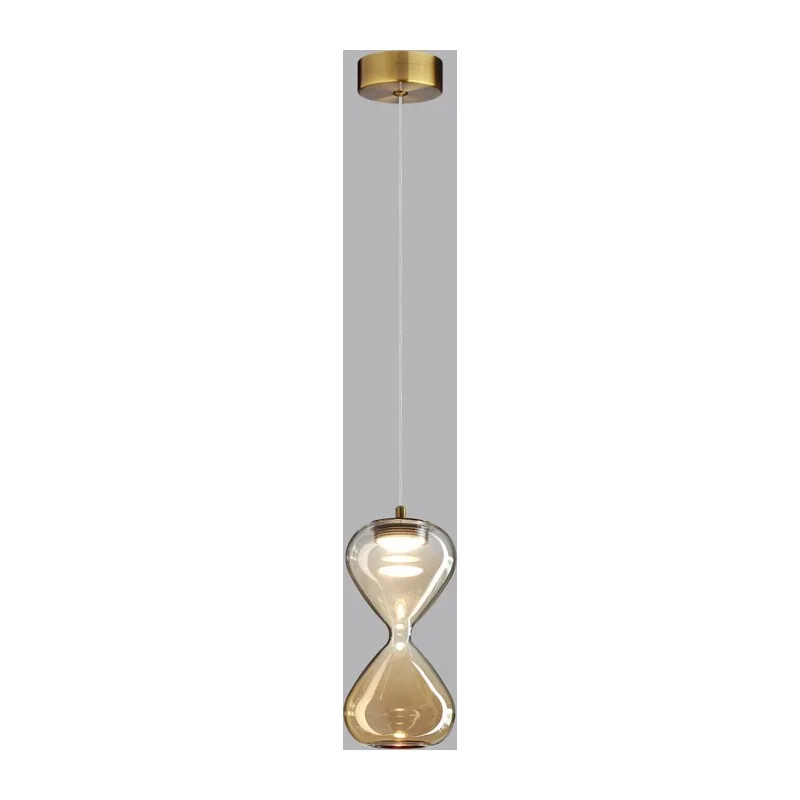 5093/4L PENDANT ODL25 357 античн.бронза/прозрачн./янтарный градиент/металл/стекло Подвес LED 4W 4000K 388Лм GLESSI 3