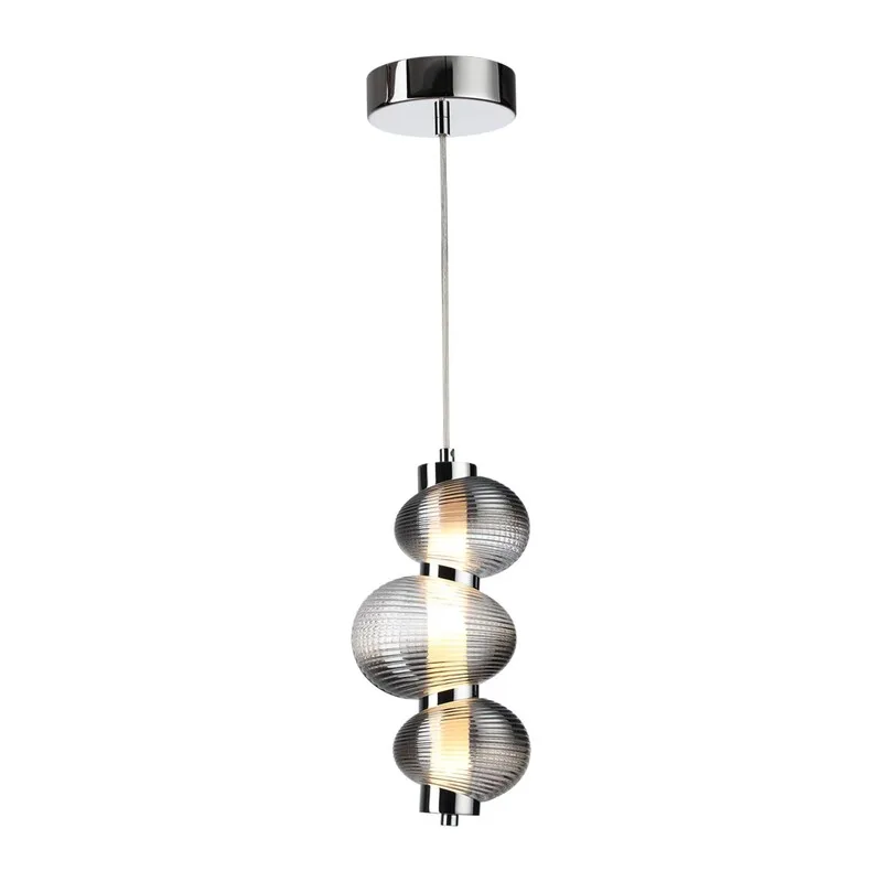 5096/12L L-VISION ODL25 361 хром/дымчатый градиент/металл/стекло Подвес LED 12W 4000K 1492Лм BRUCO 2