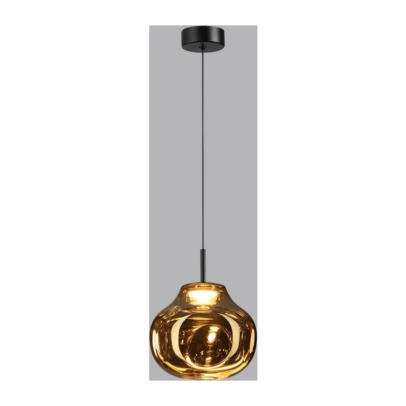 5097/4LA PENDANT ODL25 363 черный/золотой/металл/стекло Подвес LED 4W 4000K 388Лм VASO 3