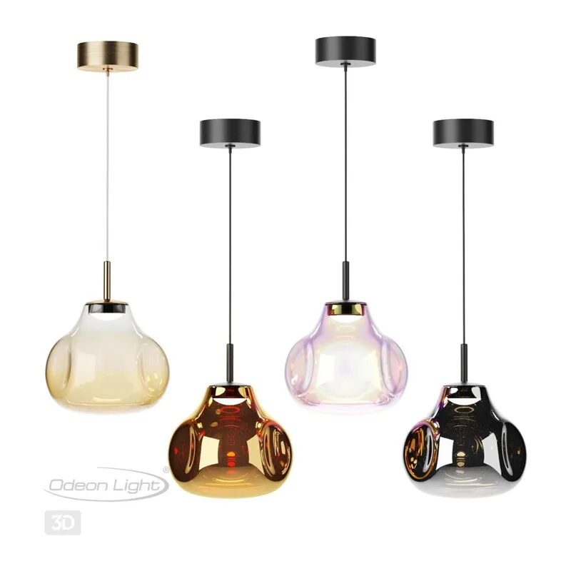 5097/4LB PENDANT ODL25 363 черный/бензиновый/металл/стекло Подвес LED 4W 4000K 388Лм VASO 4