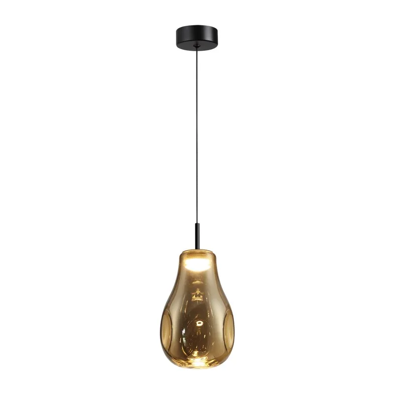 5098/4LA PENDANT ODL25 365 черный/золотой/металл/стекло Подвес LED 4W 4000K 388Лм NAVE 2