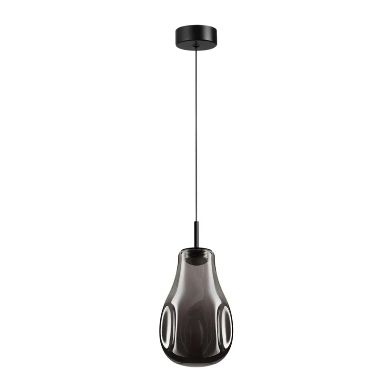 5098/4LC PENDANT ODL25 365 черный/дымчатый/металл/стекло Подвес LED 4W 4000K 388Лм NAVE
