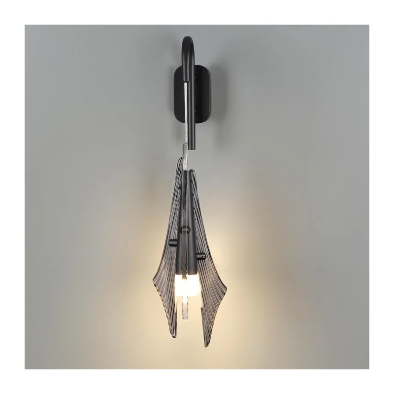 5442/6WL L-VISION ODL_EX26 059 черный/дымчатый/металл/стекло/акрил Бра LED 6W 3000K 633Лм AFALINA 2
