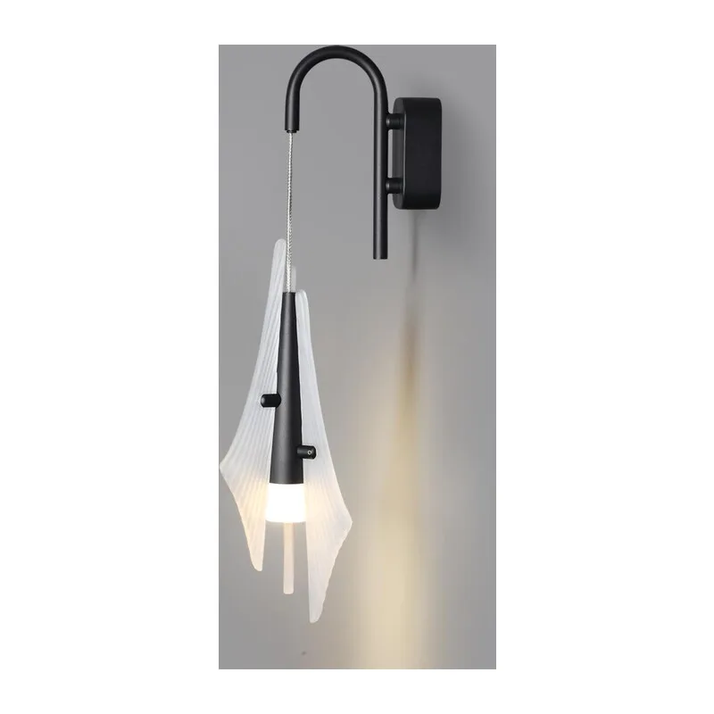 5442/6WLA L-VISION ODL_EX26 059 черный/бел.матовый/металл/стекло/акрил Бра LED*6W 3000K 633Лм AFALINA 2