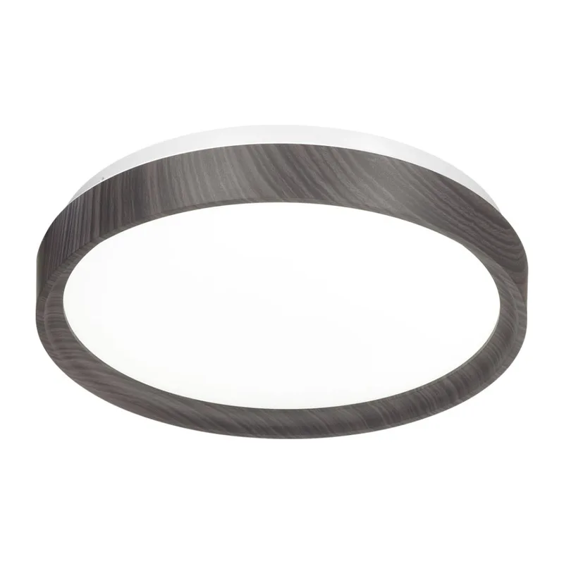 7627/CLN PALE SN 175 Светильник пластик/белый/венге под дерево LED 36Вт 4000К D330 IP43 WOODI 2
