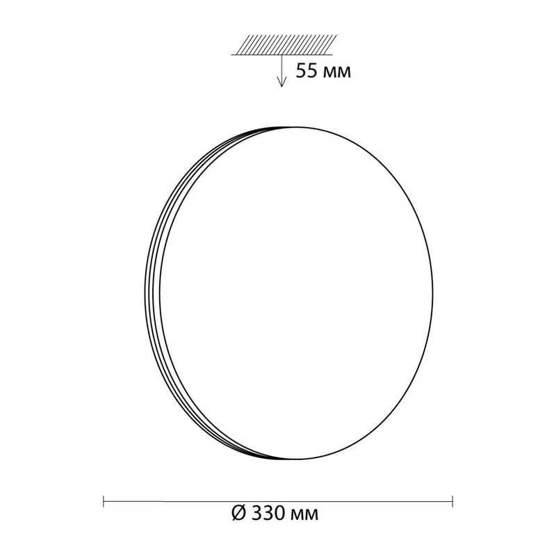 3016/CLN MINI SN 208 Светильник пластик/белый/хром LED 36Вт 4000K D330 IP43 SMALLI 4