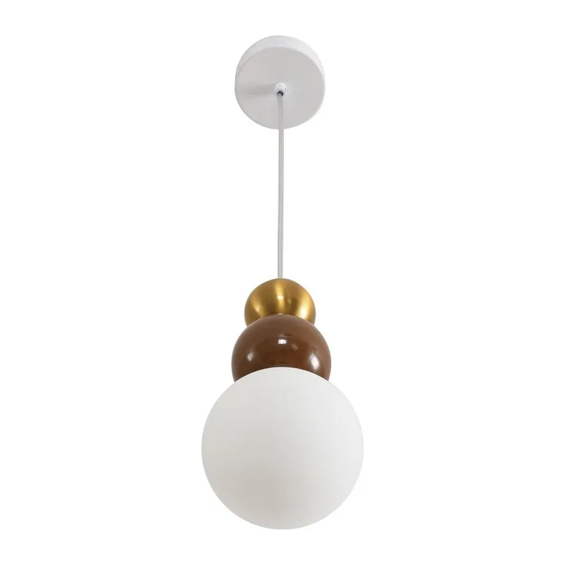 8257/1 SUSPENTIONI LN26 000 золото/коричнеый/белый, металл/стекло Подвес G9 1*20W 220V BONBONES 3